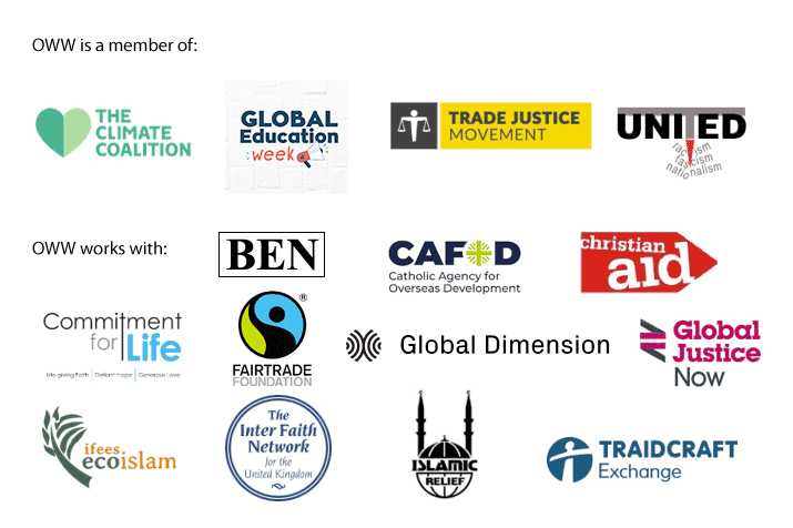 one world week is a member of the following organisations (logos of organisations)